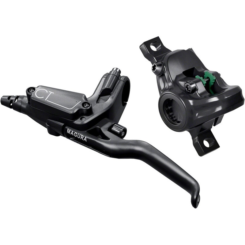 MT C4 Disc Brake and Lever – Rear Hydraulic 2-Piston Post Mount Black