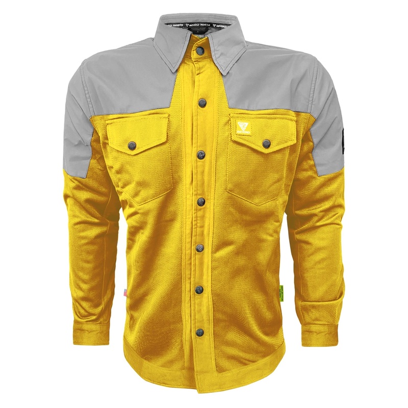 Summer Mesh Reflective Shirt Yellow Eclipse – with Pads