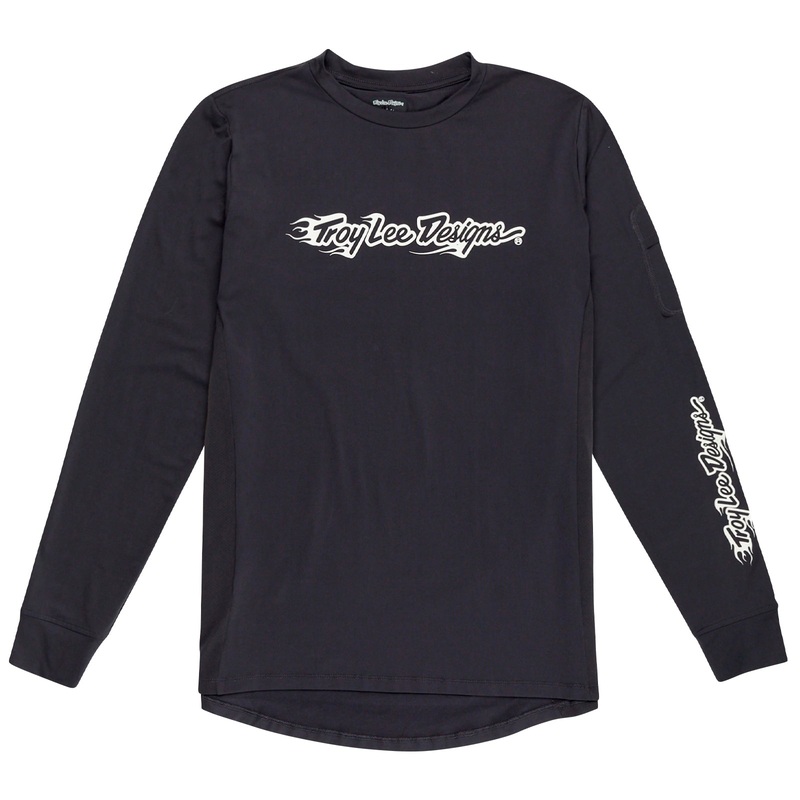Ruckus Long Sleeve Ride Tee|Burn Out Carbon|SM|MD|LG|XL