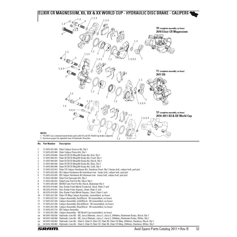 CALIPER HARDWARE KIT X0|Default