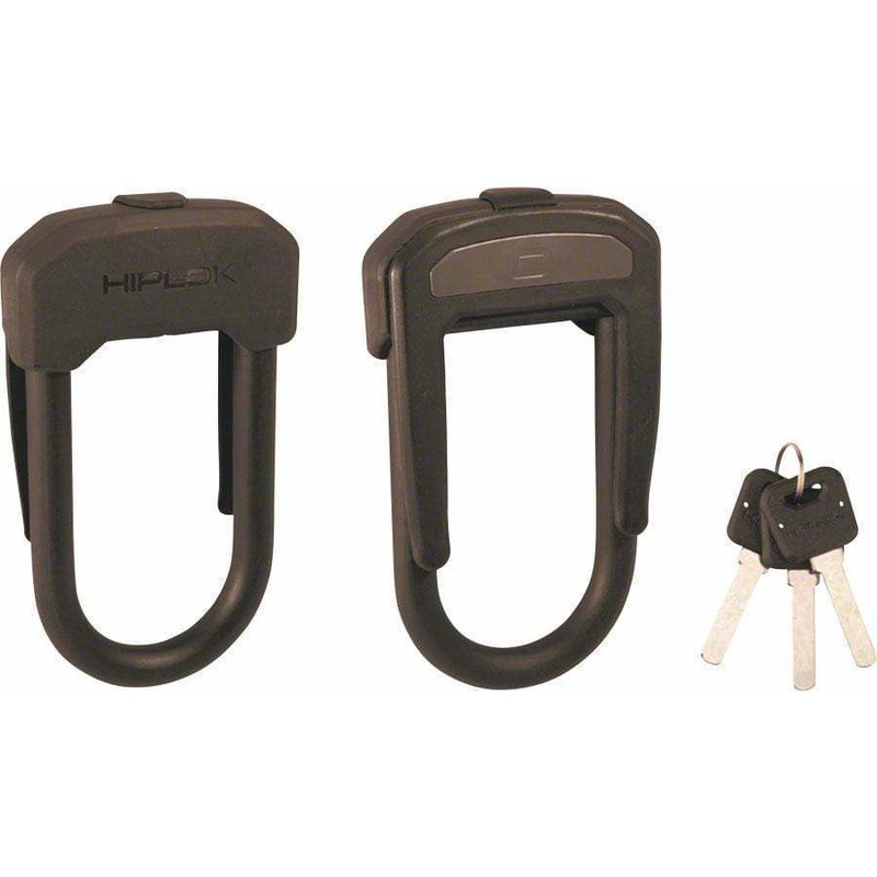 D Wearable Bike U-Lock – 2.5 x 5.3, Keyed, Black