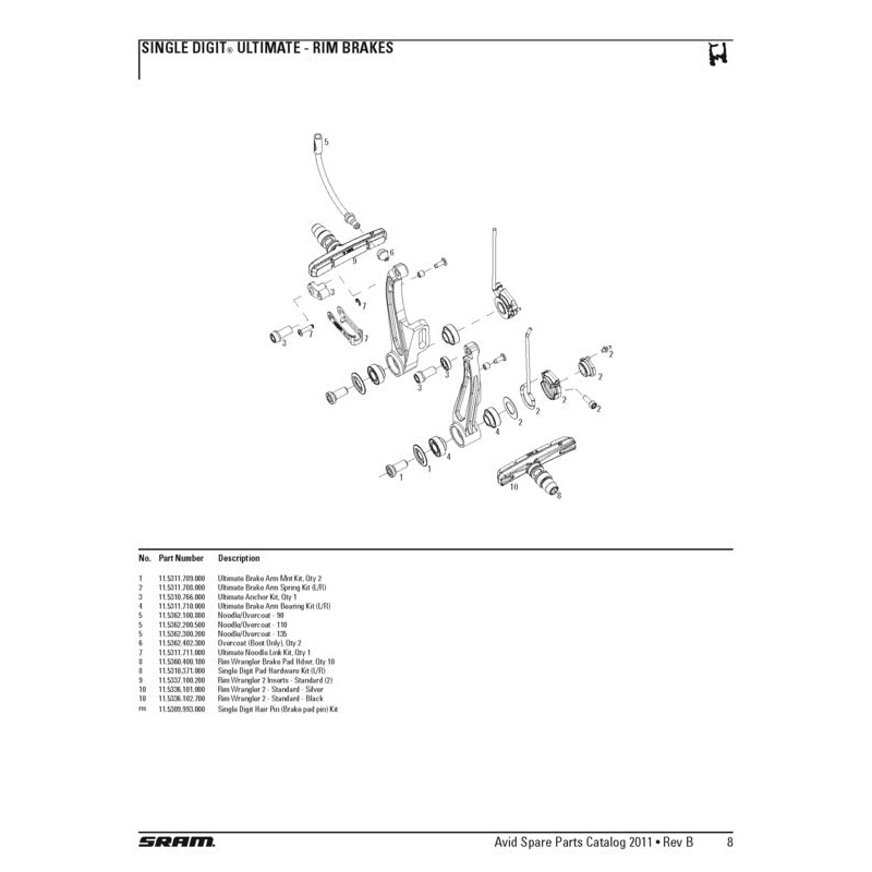 BRAKE PAD RIM INSERT WRANGLER|Default