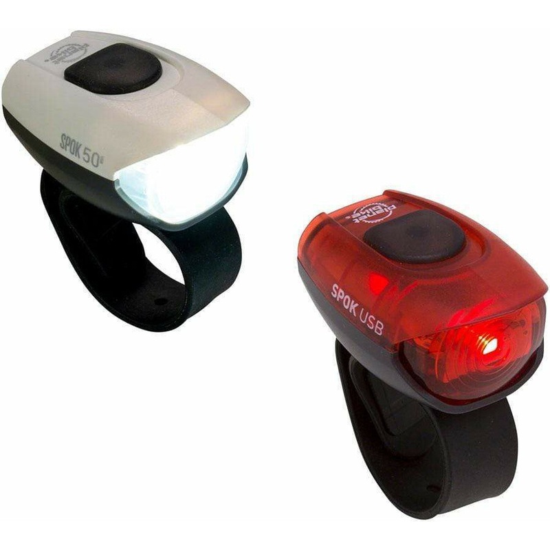 Spok 50 USB Combo Bike Light Set