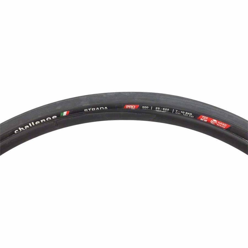 Strada Pro Tire 700x25C Folding Clincher Natural SuperPoly PPS 300TPI Black
