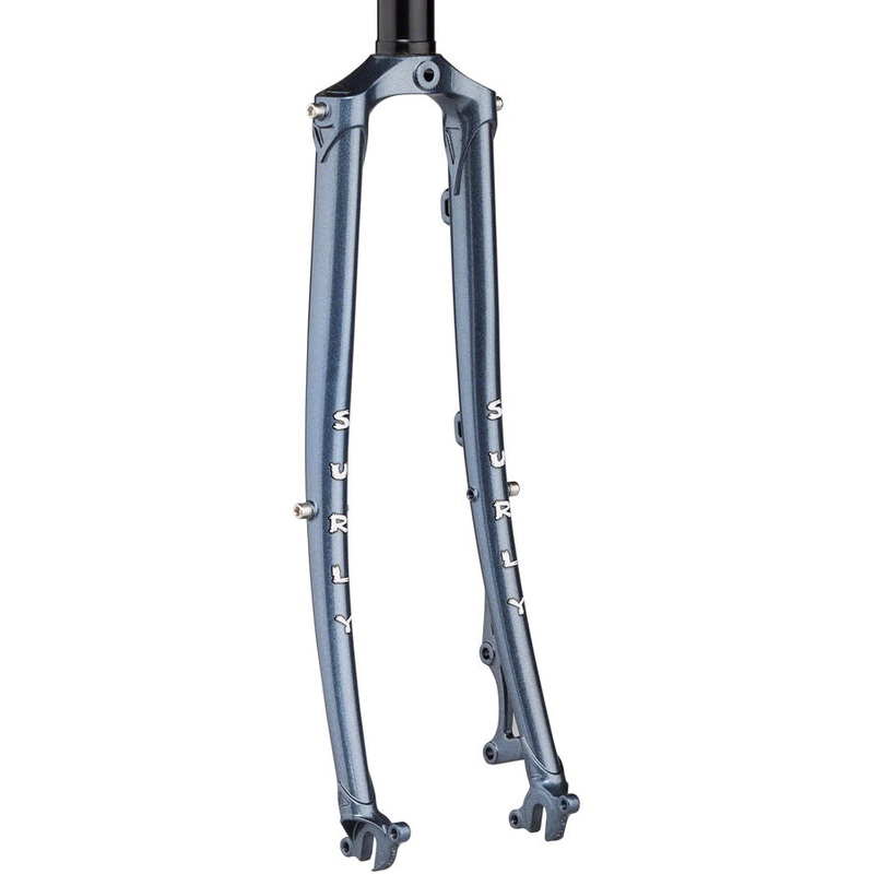 Straggler Fork – 700c QRx100mm 1-1/8 Straight Steerer 400mm Axle To Crown Steel Cold Steel Blue