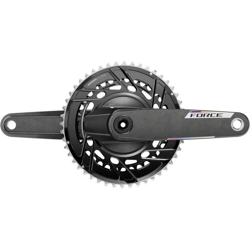 Force AXS Power Meter Crankset – 165mm 12-Speed 46/33t Thread Mount 8-Bolt PM Spider DUB Spindle Carbon E1