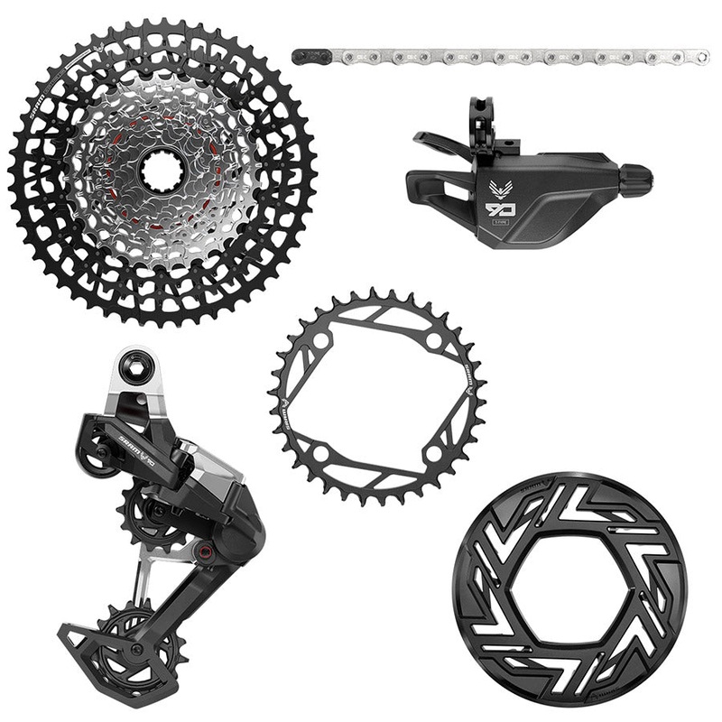 Eagle 90 Ebike Groupset –  No Crank 34T Clip-on Guard Chain XS-1275 10-52t Single Click Shifter Rear Derailleur