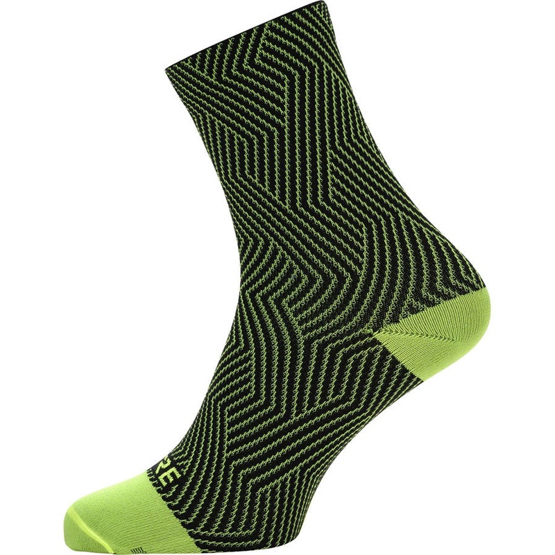 C3 Mid Bike Socks – Yellow/Black
