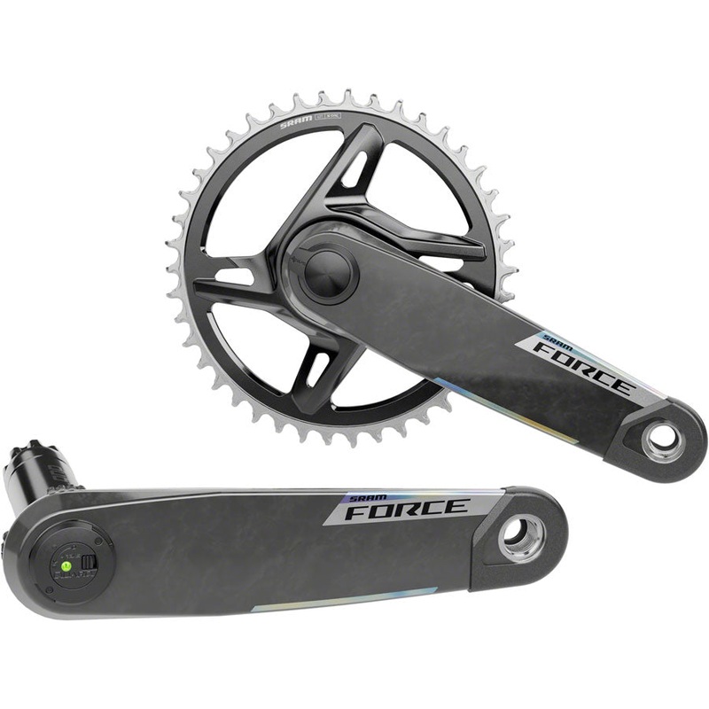 Force 1x XPLR AXS Power Meter Wide Crankset – 175mm 12/13-Speed 42t 8-Bolt Direct Mount DUB PM Spindle Carbon E1