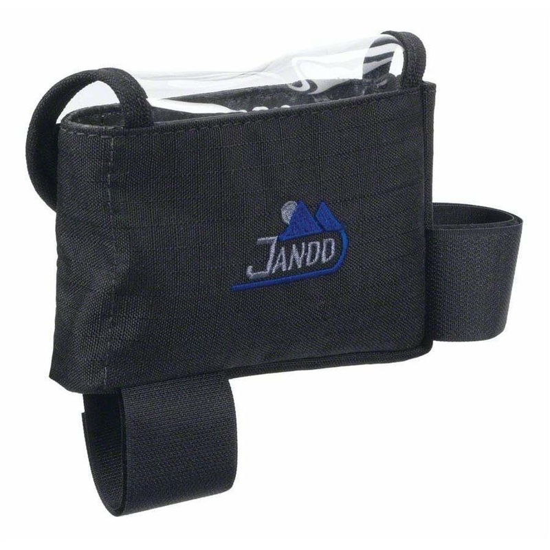 Top Tube/ Stem Bike Bag: Clear-top with velcro closure