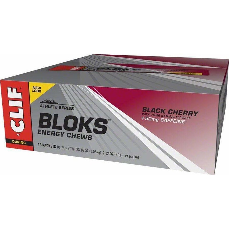 Clif Shot Bloks: Black Cherry with 50mg Caffeine Box of 18
