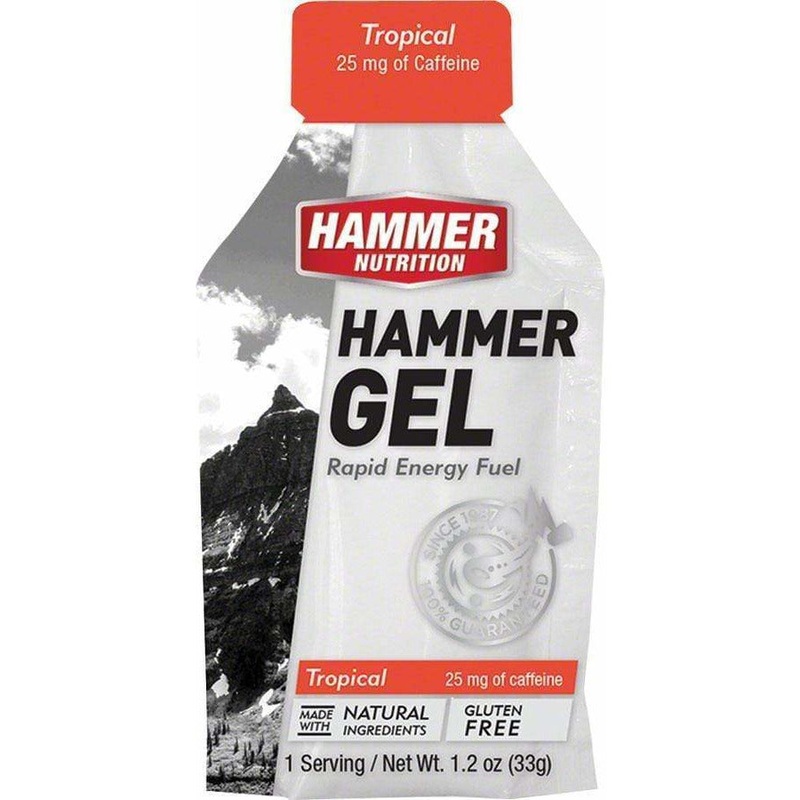 Hammer Gel: Tropical, 24 Single Serving Packets