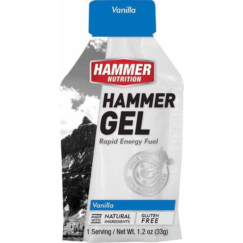 Hammer Gel: Vanilla, 24 Single Serving Packets