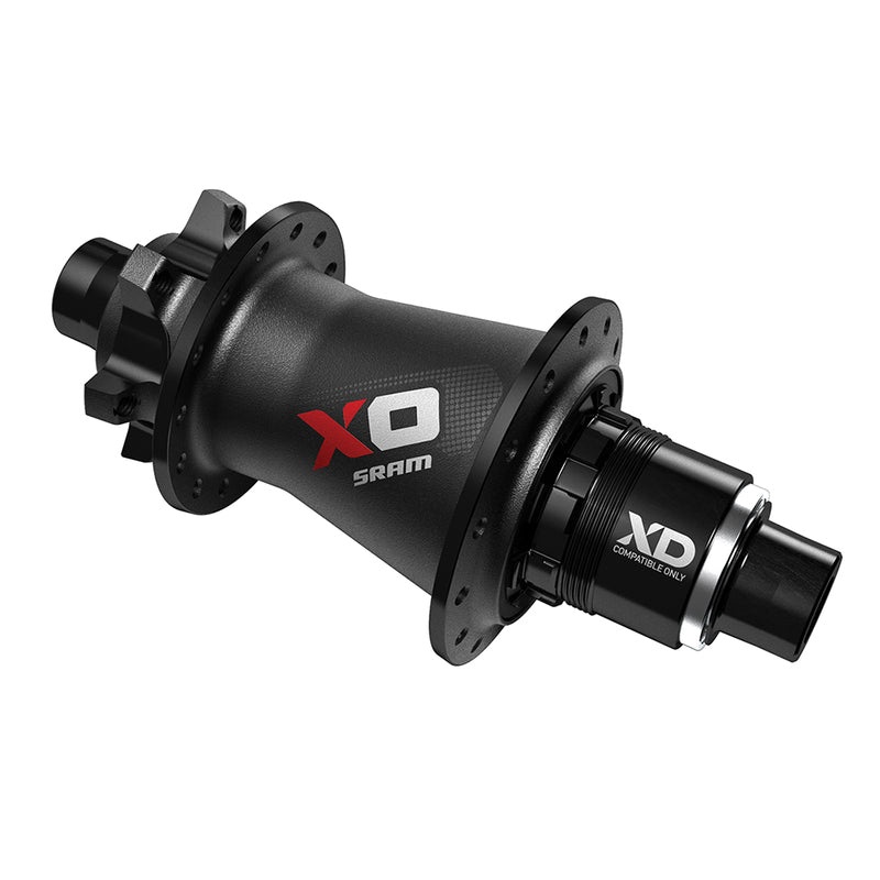 HUB X0 REAR QR/12 28H BLK/RED|Default