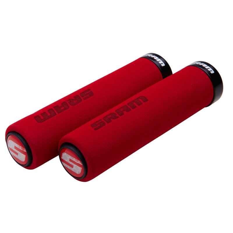 FOAM LOCK ON GRIPS RED/BLACK|Default