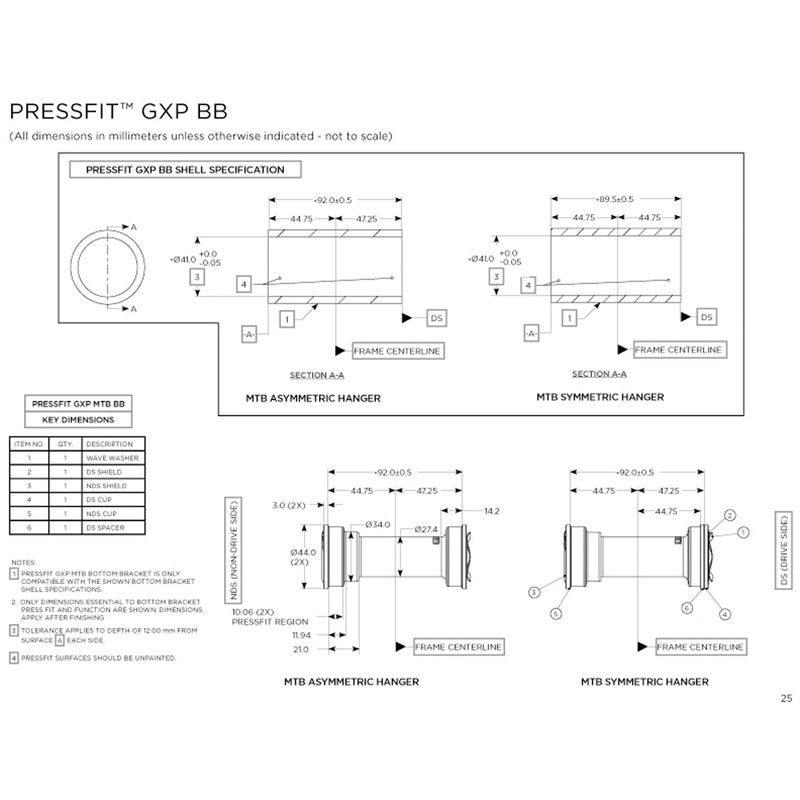 BB PRESSFIT BB92 GXP MTB|Default
