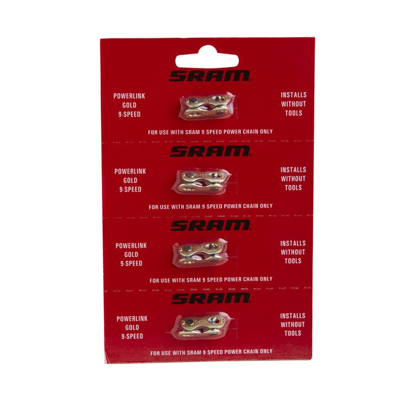 CN POWER LOCK 9 SPD GOLD 4PK|Default
