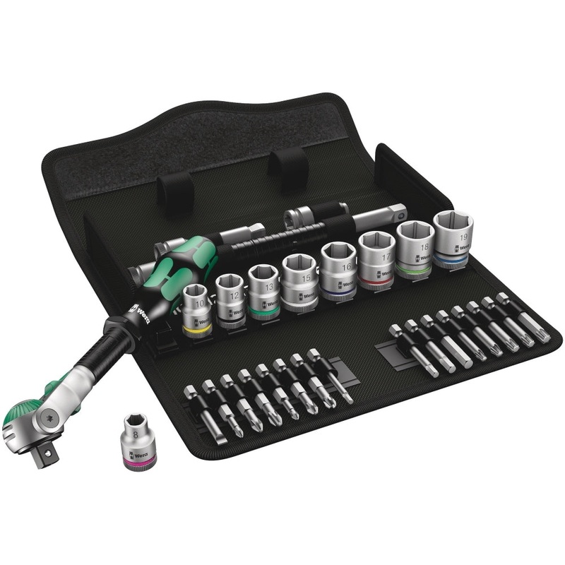 8100 SB 6 Zyklop Speed Ratchet Set 3/8 drive  metric
