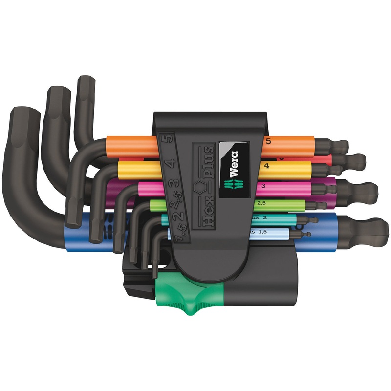 950/9 Hex-Plus Multicolour 2 L-key set  metric  BlackLaser