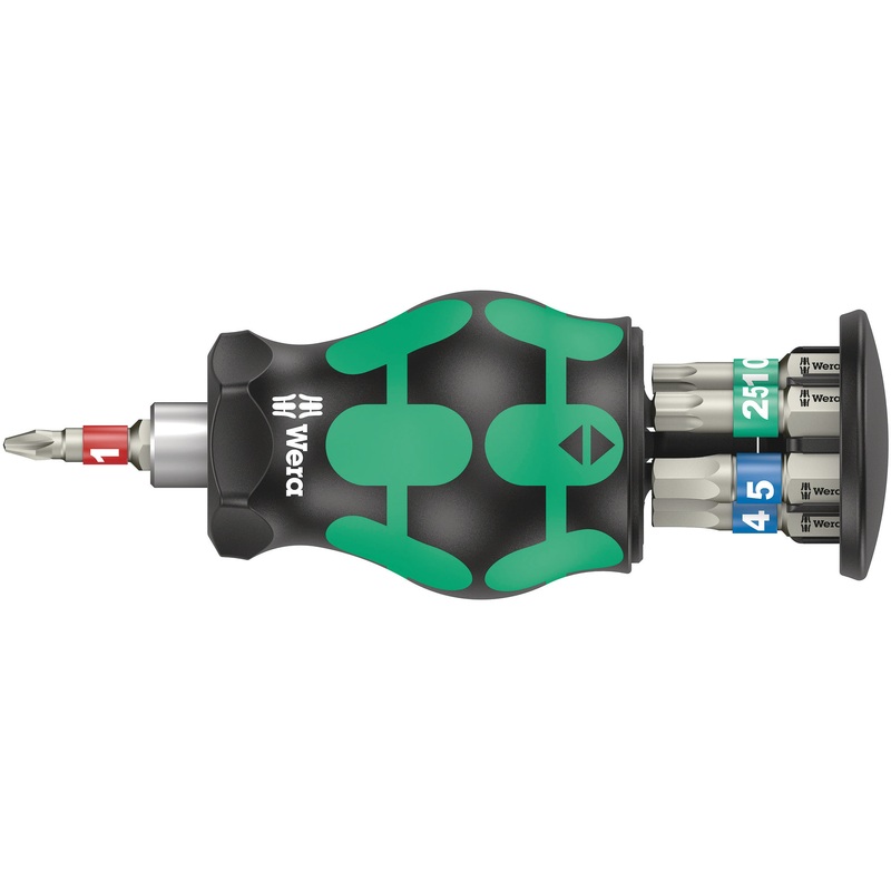 Bicycle Set 11 Bitholding screwdriver with magazine, stainless