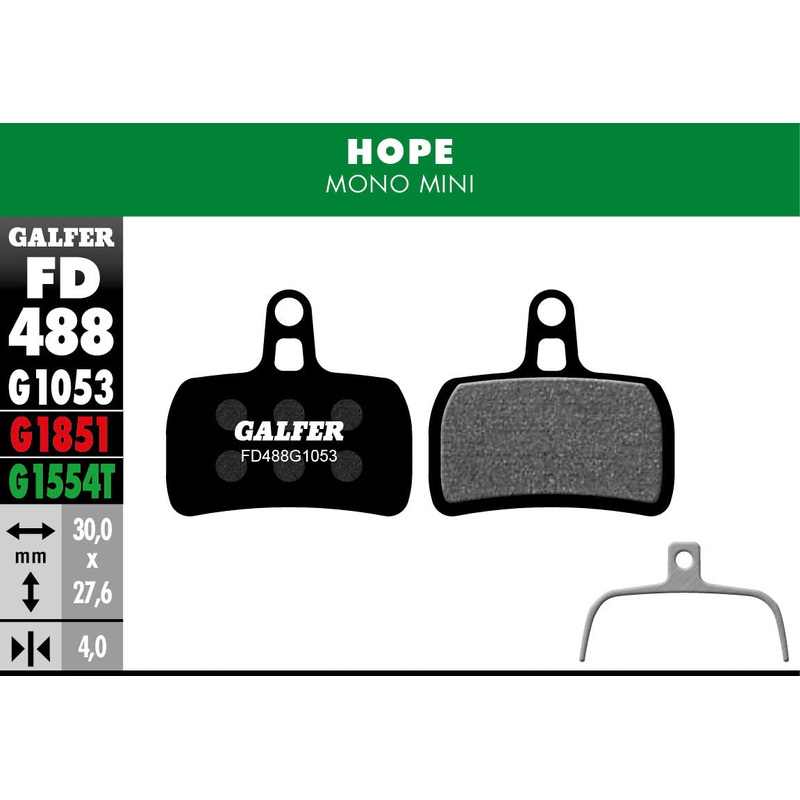 FD488 BRAKE PADS HOPE MONO MINI