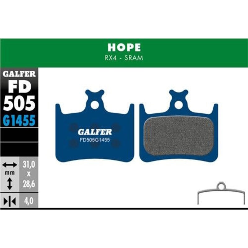 FD505 BRAKE PADS HOPE RX4 (SRAM)