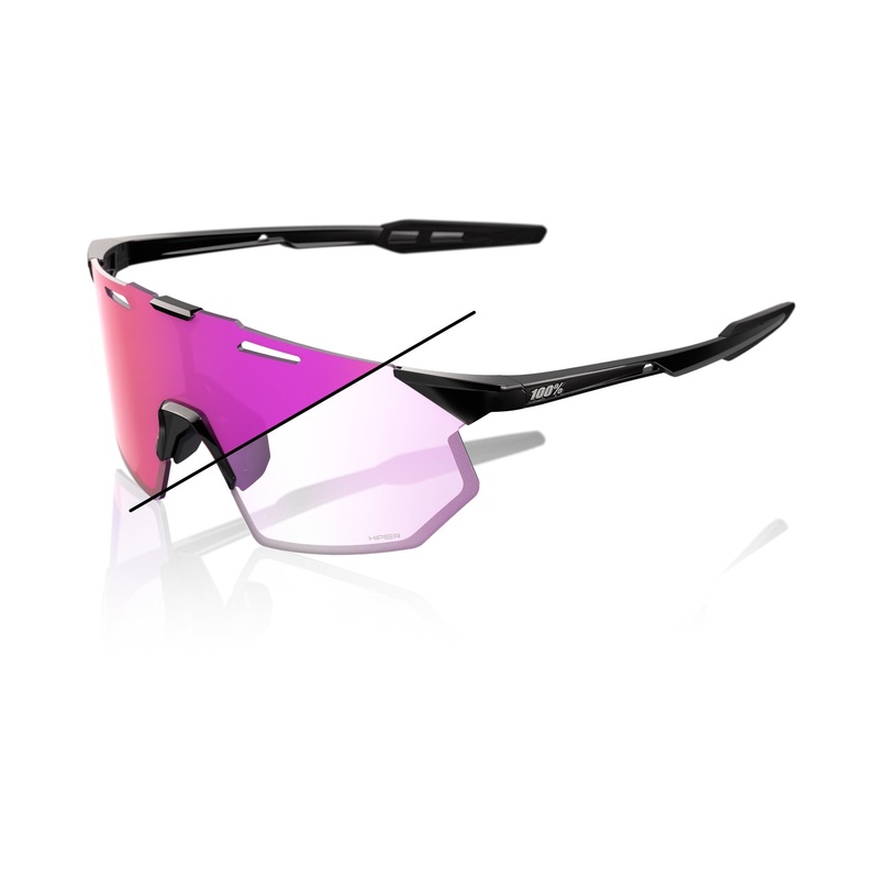 HYPERCRAFT SQ – Gloss Black – Purple Mirror Photochromic