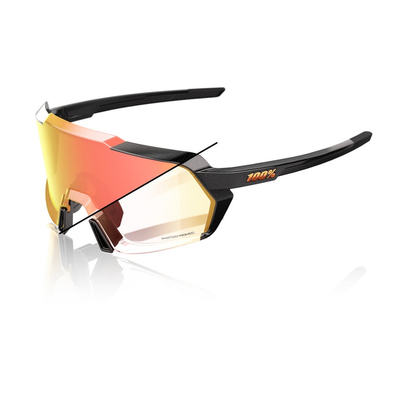 KORBIN – Gloss Metallic Black – Orange Flash Mirror Photochromic