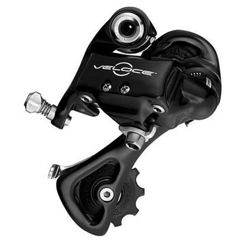 Veloce 10 Speed Black Rear Derailleur Med Cage