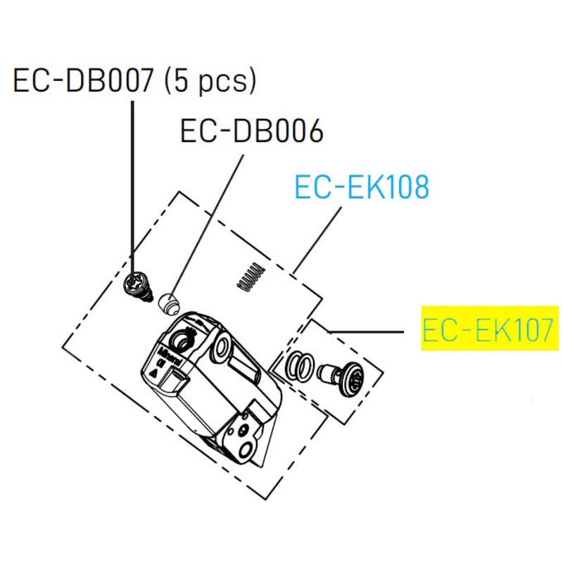 Disc Brake Master Cylinder Screw + 2 O-Ring (Qty5)
