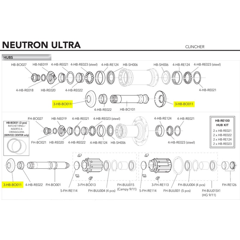 Neutron Hub Cap FR/RR (3pcs)|Default