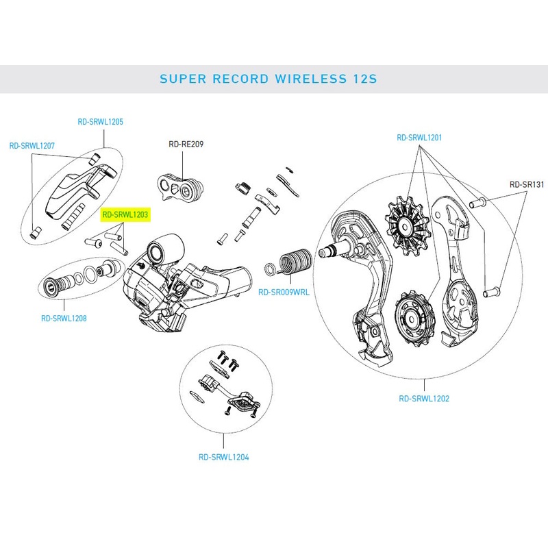 Super Record Wireless RR Derailleur Adjusting Screws