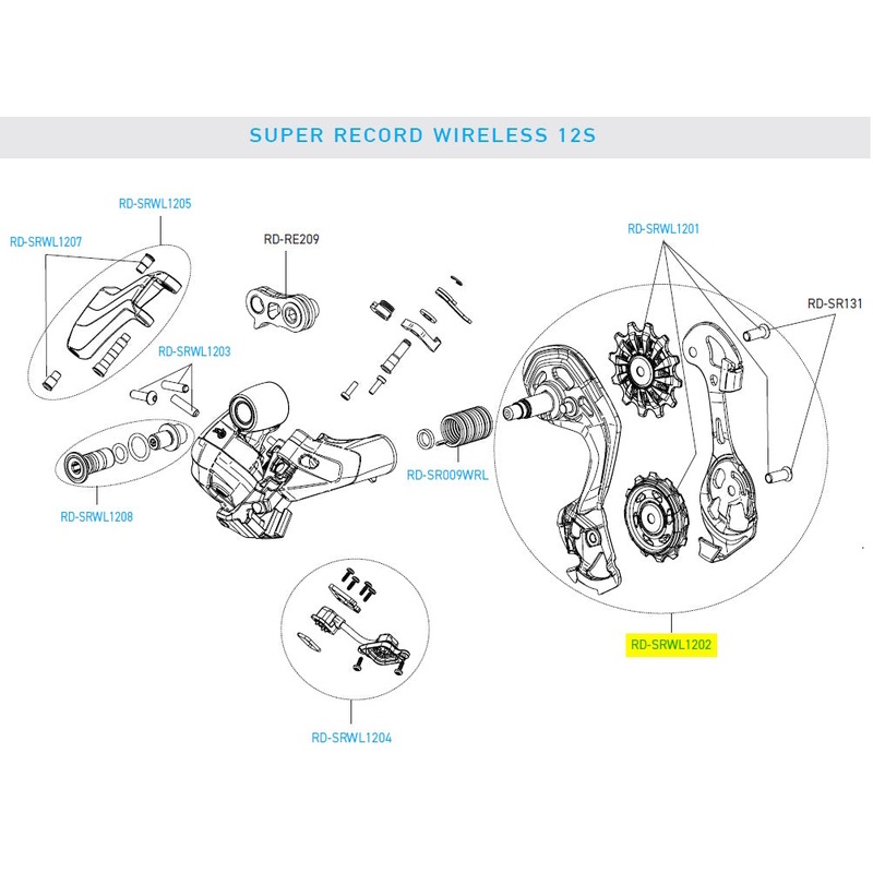 Super Record Wireless RR Derailleur Cage