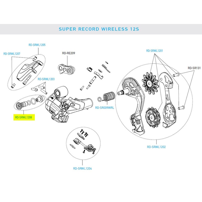 Super Record Wireless RR Derailleur Mounting Bolt