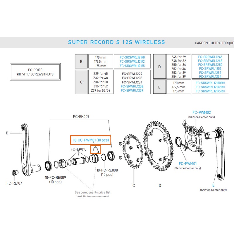 Bottom Bracket Power Meter Safety Spring (10pcs)