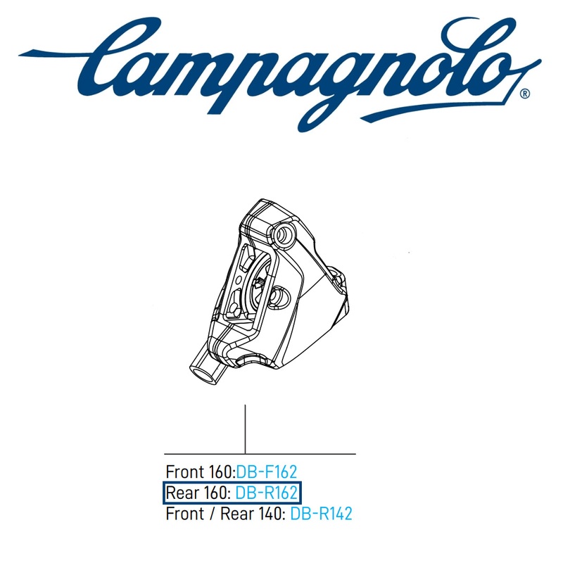 Disc Brake Caliper Wireless 160mm Rear