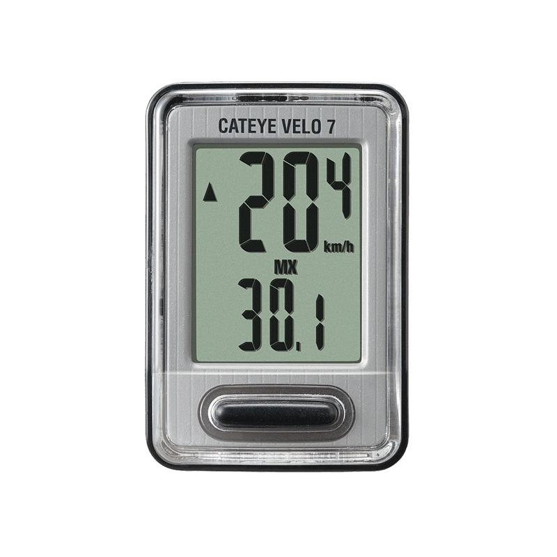 Cateye Velo-7 Cyclocomputer (Black)