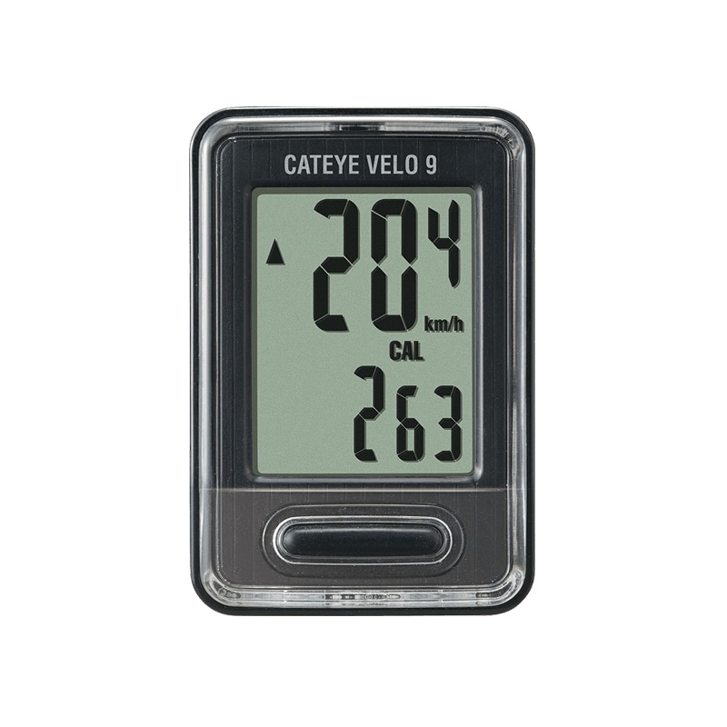 Cateye Velo 9 Cyclocomputer (Black)