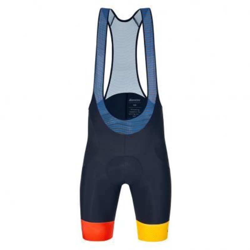 Santini Nibali Squalo Mens Cycling Bibshorts (Nautica Blue)