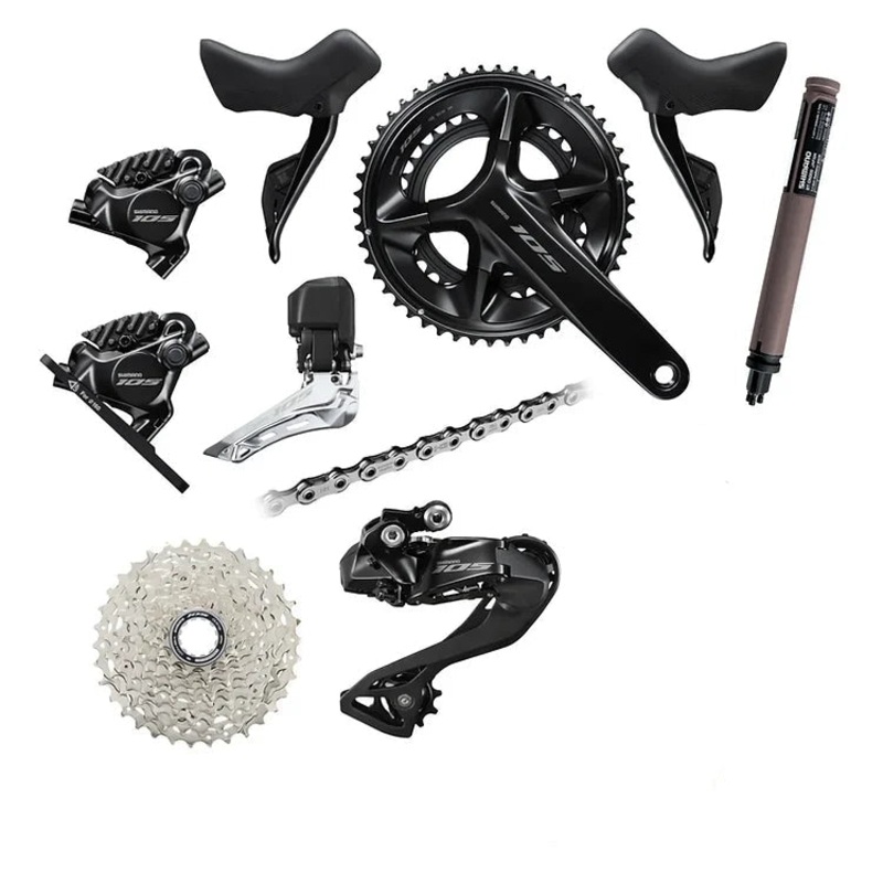 Shimano 105 R7150 2×12 Speed Di2 Disc Brake Road Groupset – 50/34 11/34