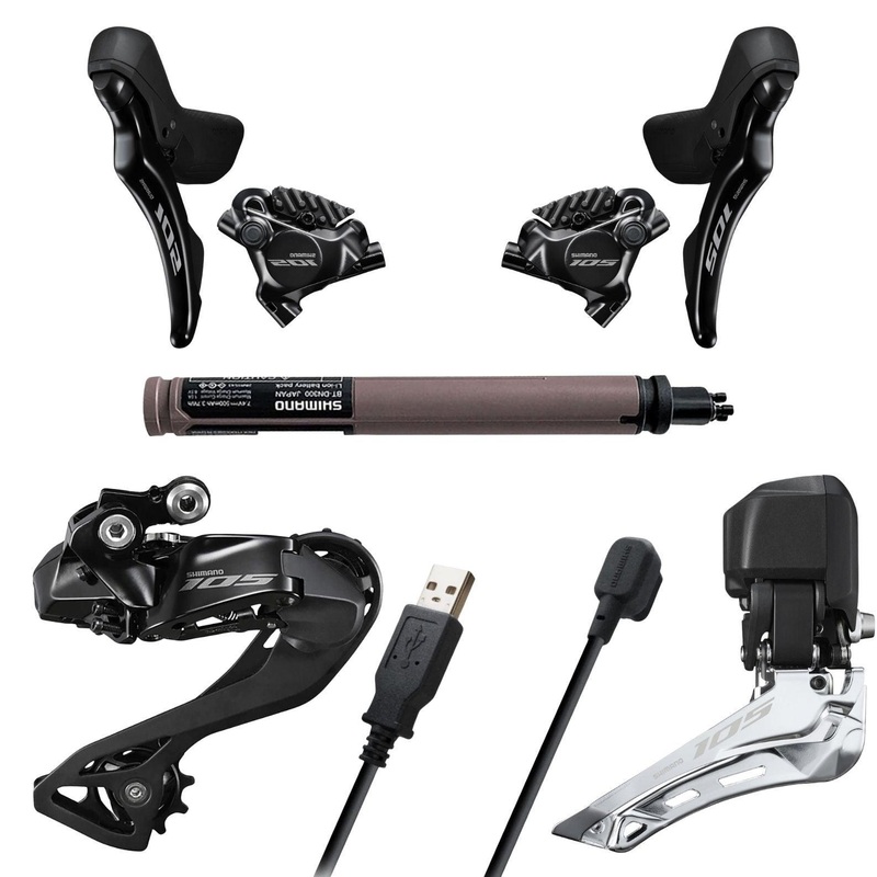 Shimano 105 R7150 2×12 Speed Di2 Disc Brake Road Upgrade Kit