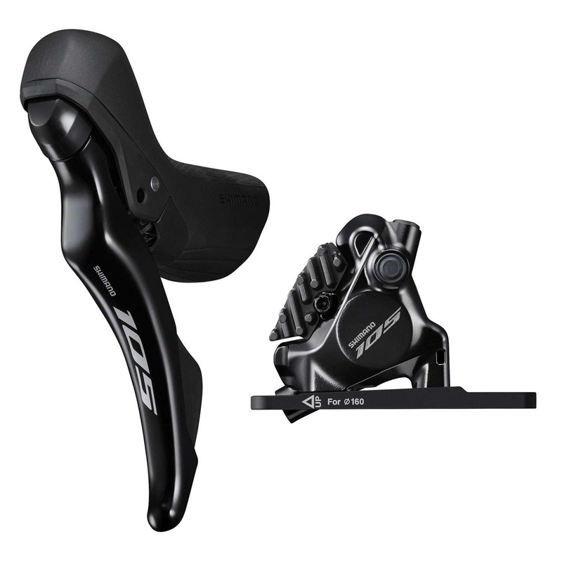Shimano 105 ST-R7120/BR-R7170 Flat Mount Hydraulic Disc Brake (Black)
