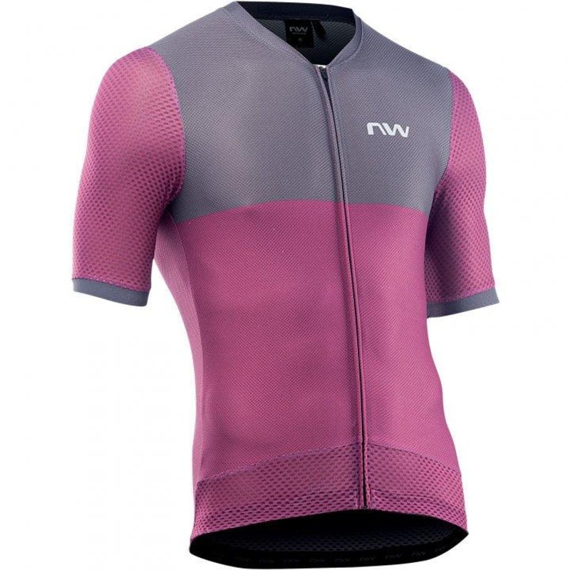 Northwave Storm Air Mens Cycling Jersey (Plum/Dark Grey)