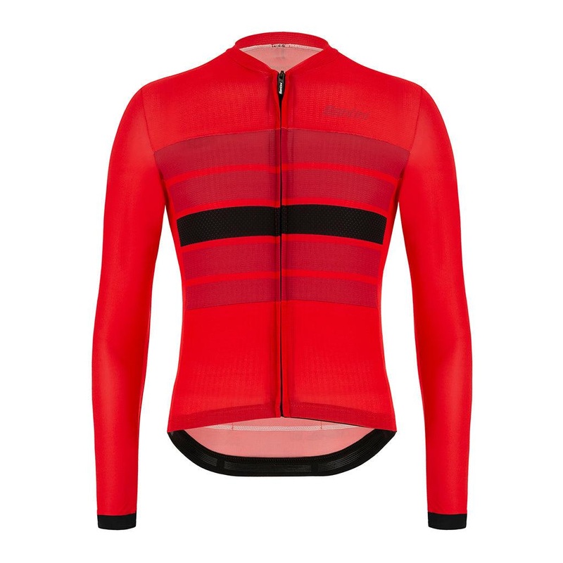 Santini Eco Sleek Bengal Mens Cycling Jersey (Red)