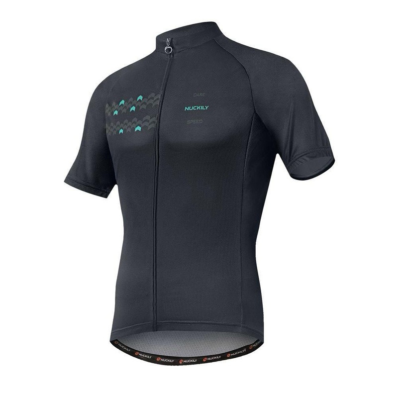 Nuckily MA032 Men’s Cycling Jersey (Dark Grey)