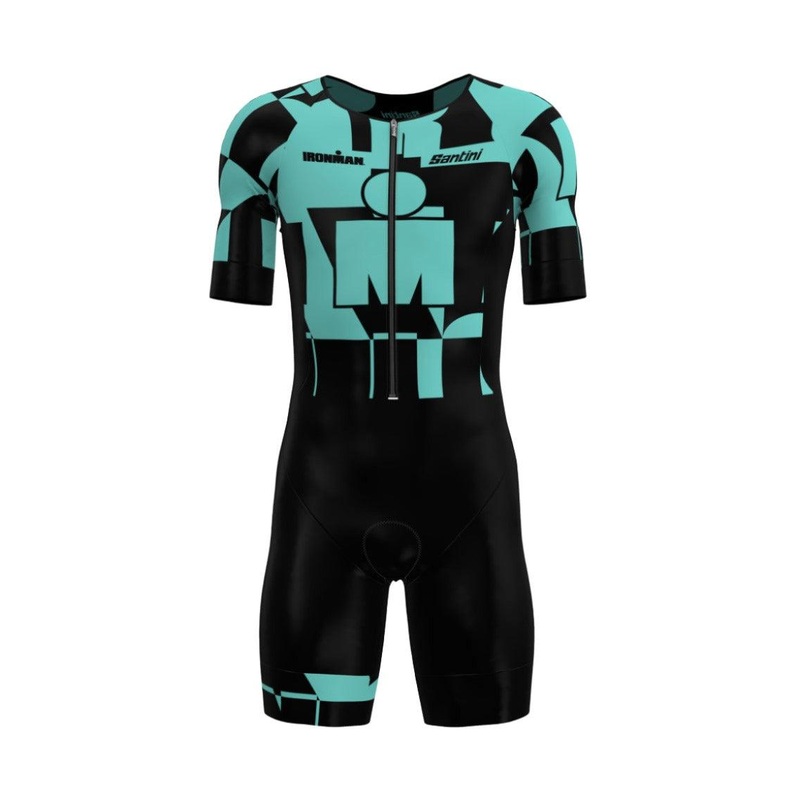Santini Enigma Men’s Triathlon Suit (Aqua)
