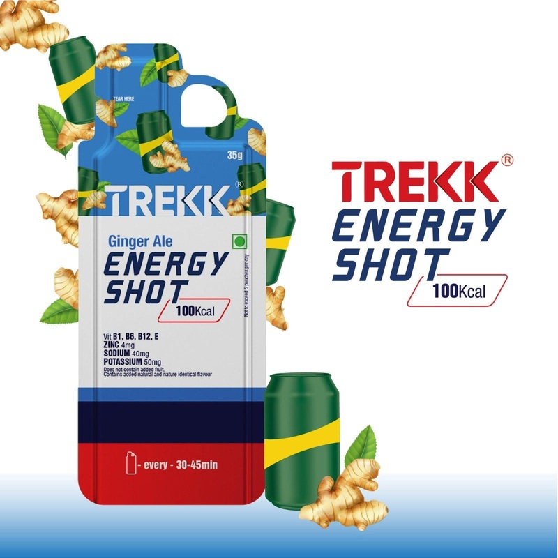 Trekk Energy Gel (Ginger Ale)|Pack of 5