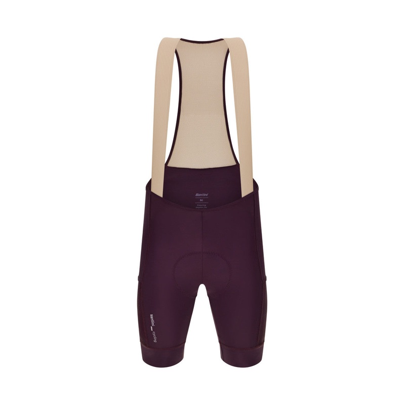 Santini Cargo Men’s Cycling Bibshorts (Burgundy)