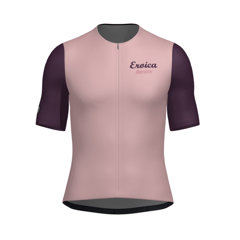 Santini Eroica Borgo Unisex Cycling Jersey (Pink)