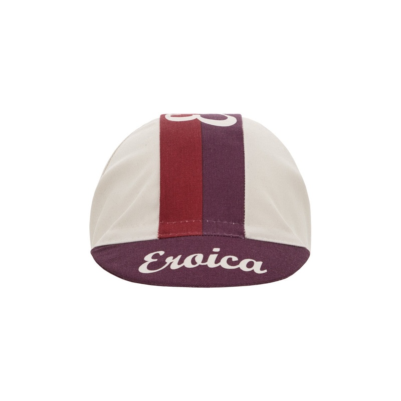 Santini Eroica Quiete Unisex Cycling Cap (Bordeaux)